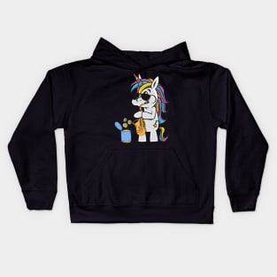 Unicorn Saxophone Jazz Busker Musician Kids Hoodie